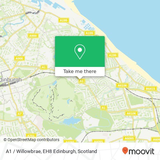 A1 / Willowbrae, EH8 Edinburgh map