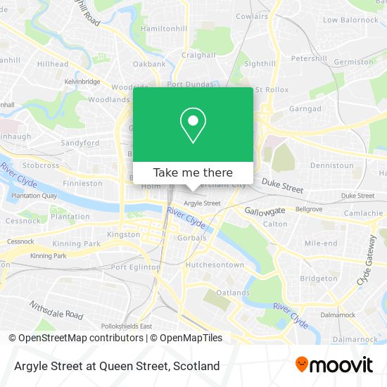 Argyle Street at Queen Street map