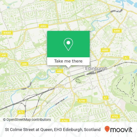 St Colme Street at Queen, EH3 Edinburgh map
