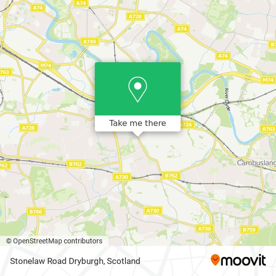 Stonelaw Road Dryburgh map