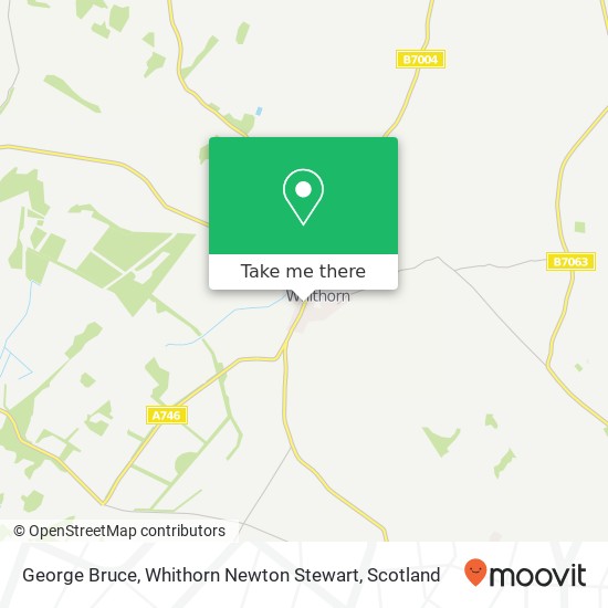 George Bruce, Whithorn Newton Stewart map