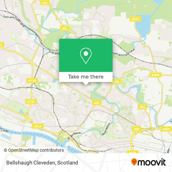 Bellshaugh Cleveden map