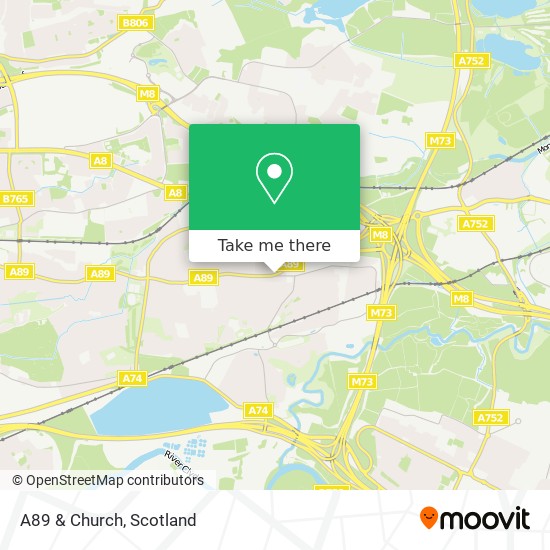A89 & Church map