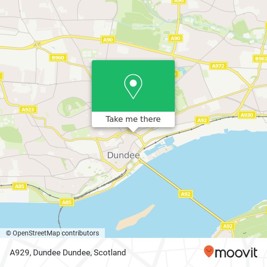 A929, Dundee Dundee map