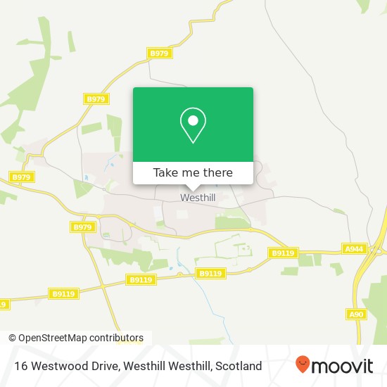 16 Westwood Drive, Westhill Westhill map