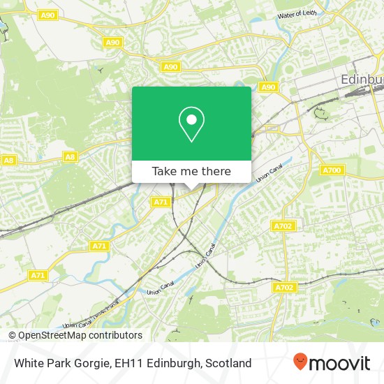 White Park Gorgie, EH11 Edinburgh map