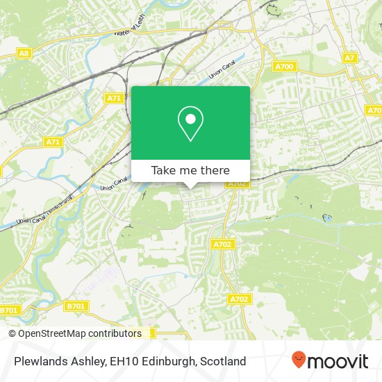 Plewlands Ashley, EH10 Edinburgh map