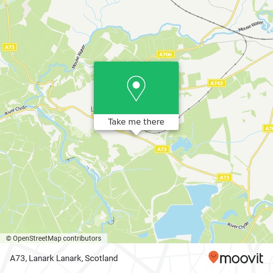 A73, Lanark Lanark map