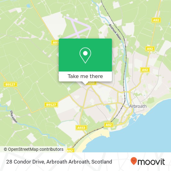28 Condor Drive, Arbroath Arbroath map