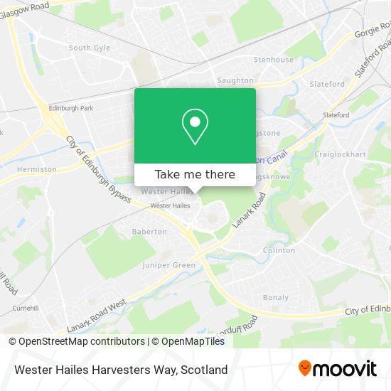 Wester Hailes Harvesters Way map