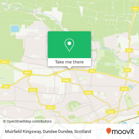 Muirfield Kingsway, Dundee Dundee map