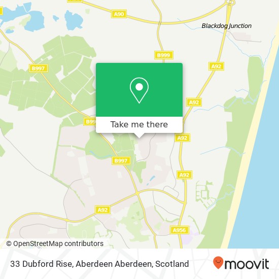 33 Dubford Rise, Aberdeen Aberdeen map