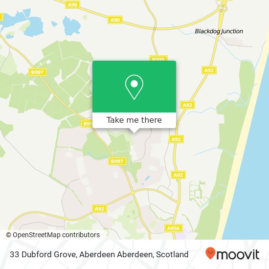 33 Dubford Grove, Aberdeen Aberdeen map