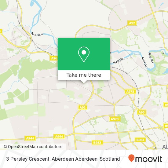 3 Persley Crescent, Aberdeen Aberdeen map