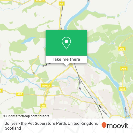 Jollyes - the Pet Superstore Perth, United Kingdom map