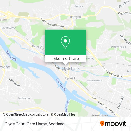 Clyde Court Care Home map