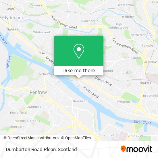Dumbarton Road Plean map