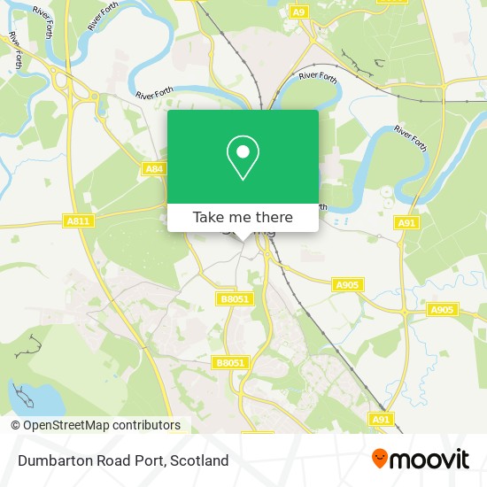 Dumbarton Road Port map