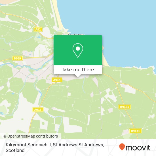 Kilrymont Scooniehill, St Andrews St Andrews map