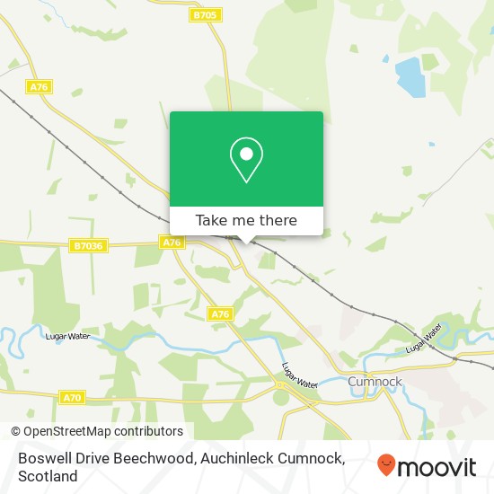 Boswell Drive Beechwood, Auchinleck Cumnock map
