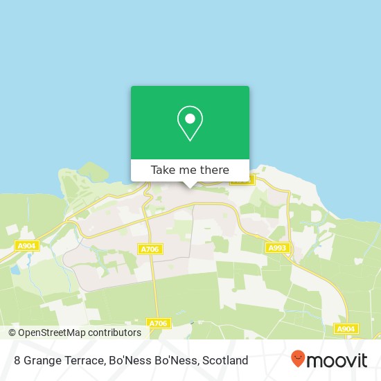 8 Grange Terrace, Bo'Ness Bo'Ness map