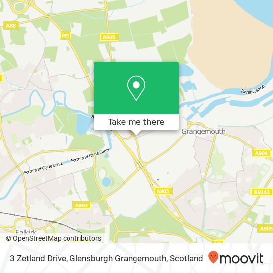 3 Zetland Drive, Glensburgh Grangemouth map