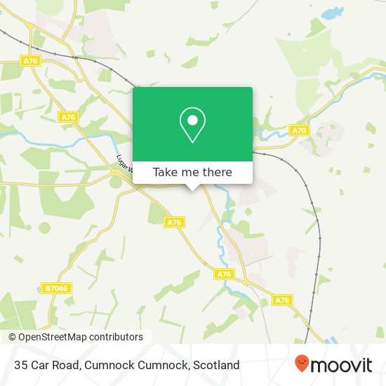 35 Car Road, Cumnock Cumnock map