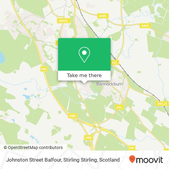 Johnston Street Balfour, Stirling Stirling map