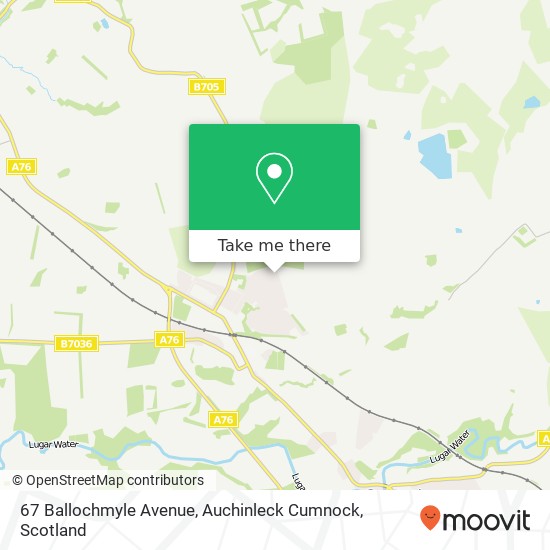 67 Ballochmyle Avenue, Auchinleck Cumnock map