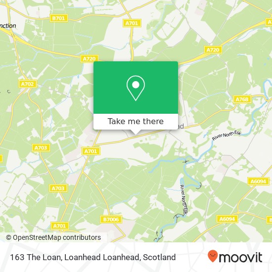163 The Loan, Loanhead Loanhead map