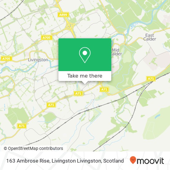 163 Ambrose Rise, Livingston Livingston map