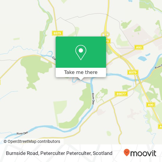 Burnside Road, Peterculter Peterculter map