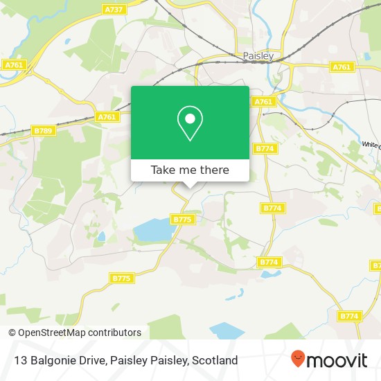 13 Balgonie Drive, Paisley Paisley map