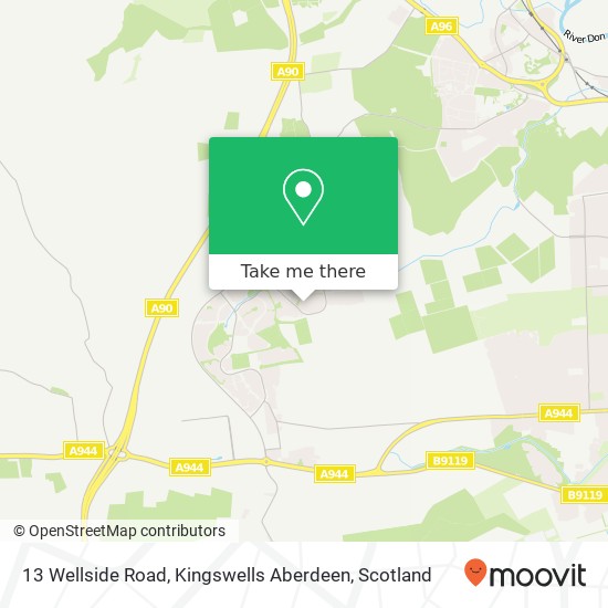 13 Wellside Road, Kingswells Aberdeen map