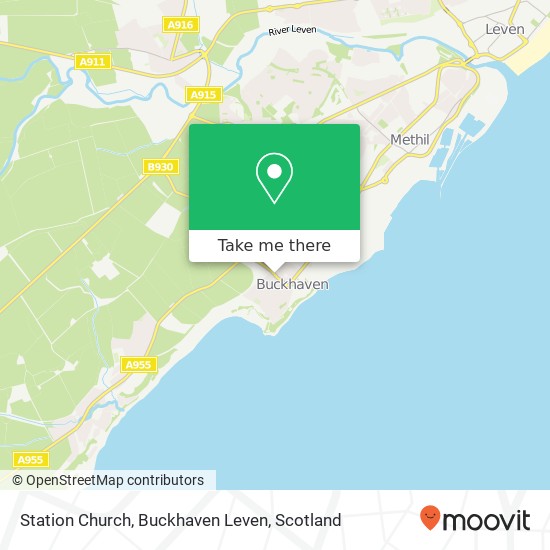 Station Church, Buckhaven Leven map