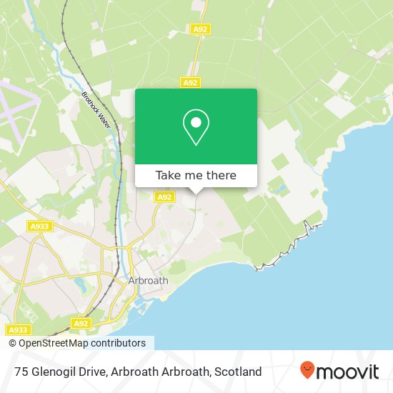 75 Glenogil Drive, Arbroath Arbroath map