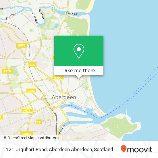 121 Urquhart Road, Aberdeen Aberdeen map