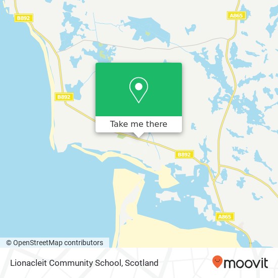 Lionacleit Community School map