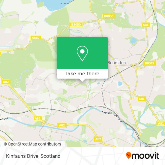 Kinfauns Drive map