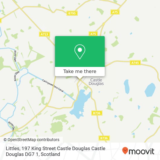 Littles, 197 King Street Castle Douglas Castle Douglas DG7 1 map