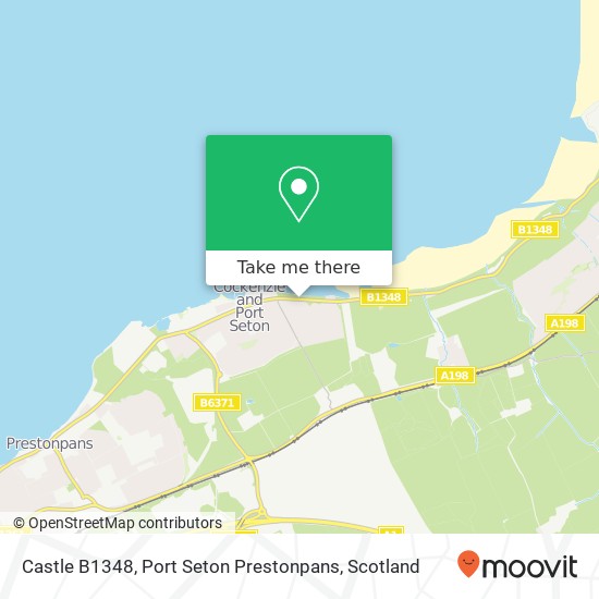 Castle B1348, Port Seton Prestonpans map