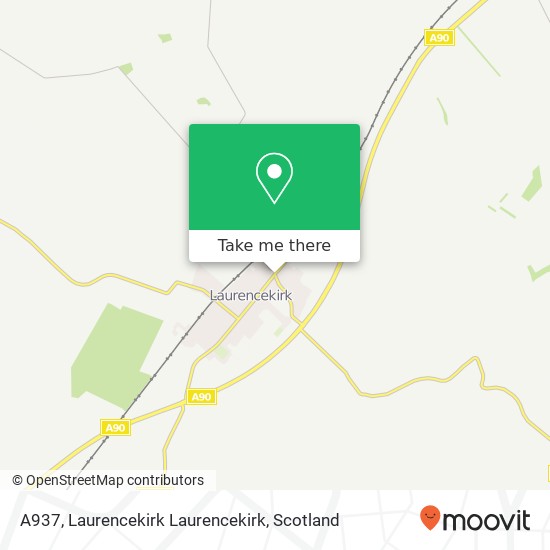 A937, Laurencekirk Laurencekirk map