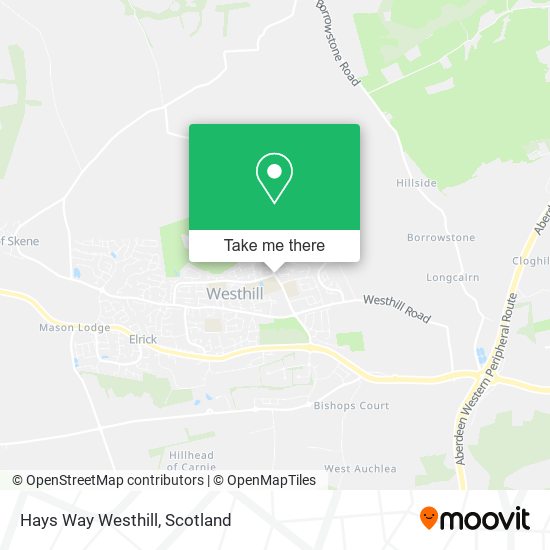Hays Way Westhill map