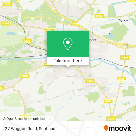 27 Waggon Road map