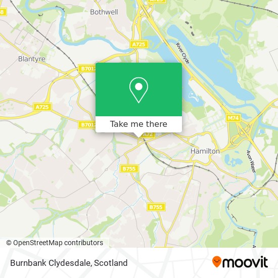 Burnbank Clydesdale map