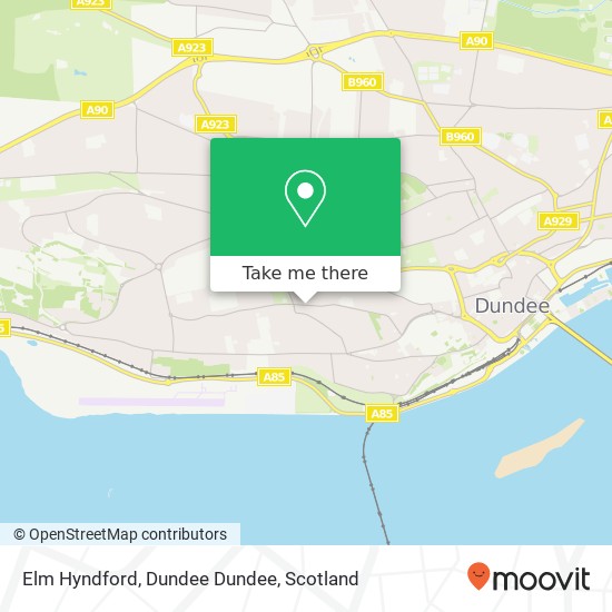 Elm Hyndford, Dundee Dundee map