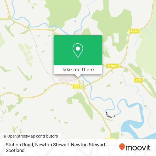 Station Road, Newton Stewart Newton Stewart map
