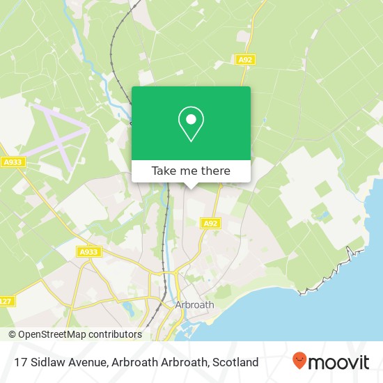17 Sidlaw Avenue, Arbroath Arbroath map
