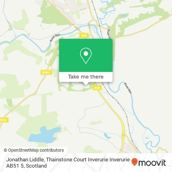 Jonathan Liddle, Thainstone Court Inverurie Inverurie AB51 5 map