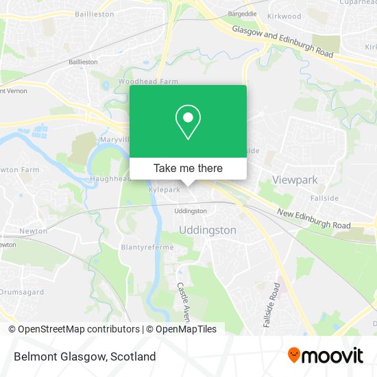 Belmont Glasgow map